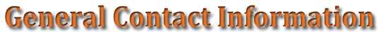 General Contact Information