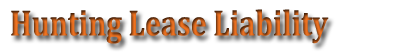 Hunting Lease Liability Insurance